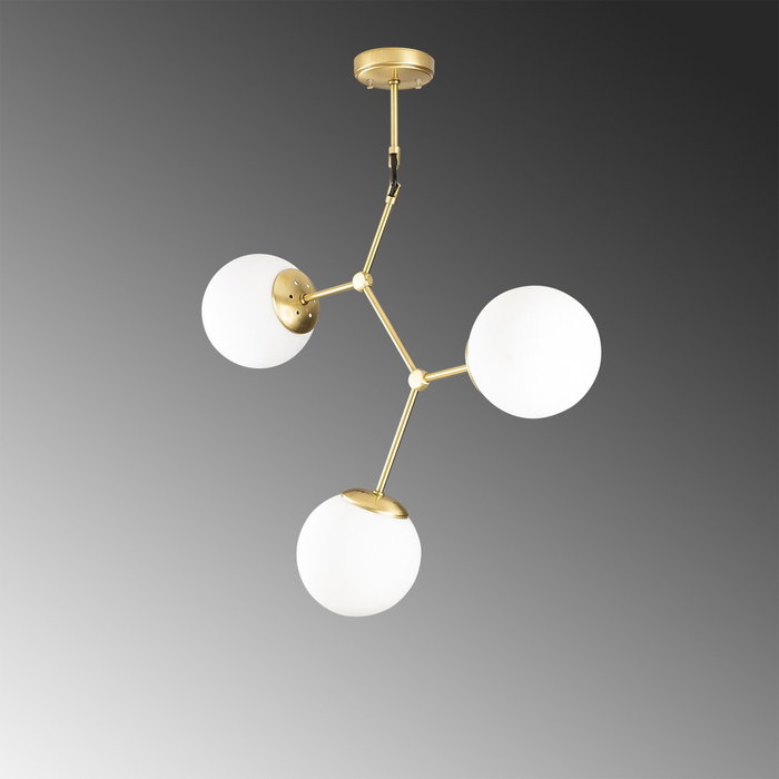 Opviq Damar - 6317 Lámpara de araña moderna en Amarillo y Blanco Opviq Damar - 6317 Lámpara de araña moderna en Amarillo y Blanco